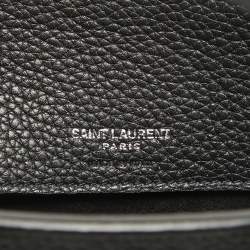 Saint Laurent Black Leather Nano Classic Sac De Jour Tote