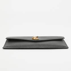 Saint Laurent Black Leather Uptown Pouch