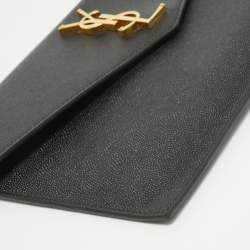 Saint Laurent Black Leather Uptown Pouch
