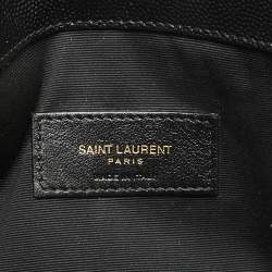 Saint Laurent Black Leather Uptown Pouch