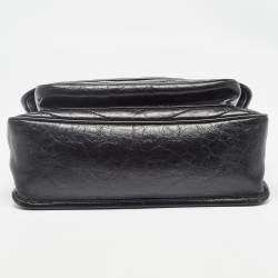 Saint Laurent Black Vintage Leather Medium Niki Shoulder Bag