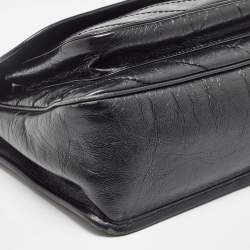 Saint Laurent Black Vintage Leather Medium Niki Shoulder Bag