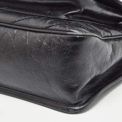 Saint Laurent Black Vintage Leather Medium Niki Shoulder Bag