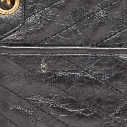 Saint Laurent Black Vintage Leather Medium Niki Shoulder Bag