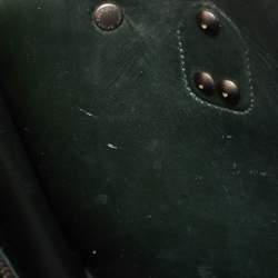 Saint Laurent Dark Green Leather Baby Classic Sac De Jour Tote