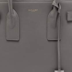 Pre Owned Saint Laurent Grey Leather Large Classic Sac De Jour Tote
