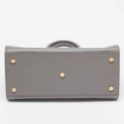 Pre Owned Saint Laurent Grey Leather Large Classic Sac De Jour Tote