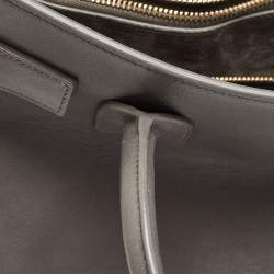 Saint Laurent Grey Leather Small Classic Sac De Jour Tote