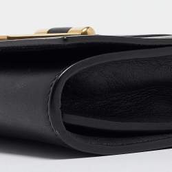 Pre Owned Saint Laurent Black Leather Mini ChYc Crossbody Bag