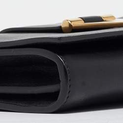 Pre Owned Saint Laurent Black Leather Mini ChYc Crossbody Bag