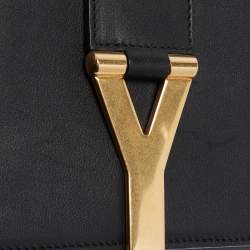 Pre Owned Saint Laurent Black Leather Mini ChYc Crossbody Bag