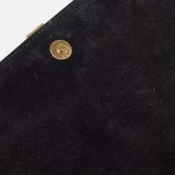 Pre Owned Saint Laurent Black Leather Mini ChYc Crossbody Bag