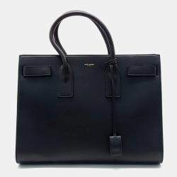 Saint Laurent Black leather Sac Dejour Large Bag