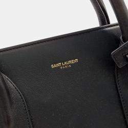 Saint Laurent Black leather Sac Dejour Large Bag
