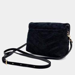 Saint Laurent Paris Black Suede Loulou Toy Crossbody Bag 