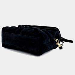 Saint Laurent Paris Black Suede Loulou Toy Crossbody Bag 