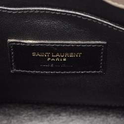 Pre Owned Saint Laurent Grey Leather Nano Classic Sac De Jour Tote