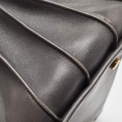 Pre Owned Saint Laurent Grey Leather Small Classic Sac De Jour Tote