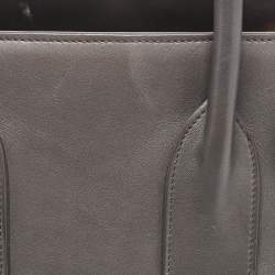 Pre Owned Saint Laurent Grey Leather Small Classic Sac De Jour Tote