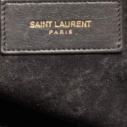 Pre Owned Saint Laurent Grey Leather Small Classic Sac De Jour Tote