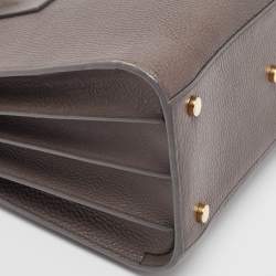 Pre Owned Saint Laurent Grey Leather Small Classic Sac De Jour Tote