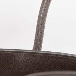 Pre Owned Saint Laurent Grey Leather Small Classic Sac De Jour Tote