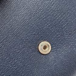 Pre Owned Yves Saint Laurent Navy Blue Leather Y-Ligne Clutch