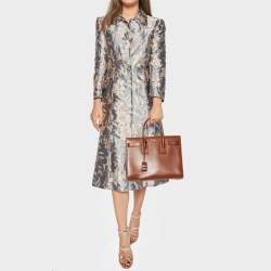 Pre Owned Saint Laurent Brown Leather Small Classic Sac De Jour Tote