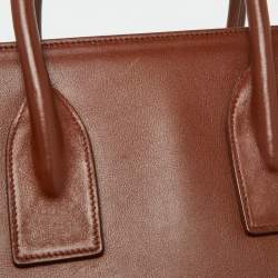 Pre Owned Saint Laurent Brown Leather Small Classic Sac De Jour Tote