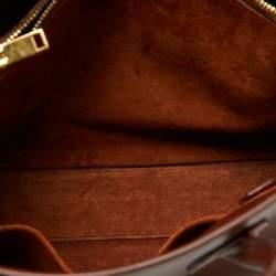 Pre Owned Saint Laurent Brown Leather Small Classic Sac De Jour Tote