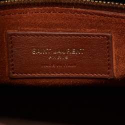 Pre Owned Saint Laurent Brown Leather Small Classic Sac De Jour Tote