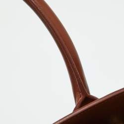 Pre Owned Saint Laurent Brown Leather Small Classic Sac De Jour Tote