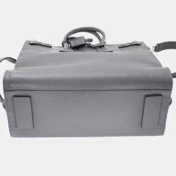 Saint Laurent Paris Grey Leather North/South Sac De Jour Satchel Bag