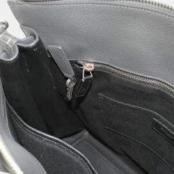 Saint Laurent Paris Grey Leather North/South Sac De Jour Satchel Bag