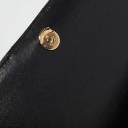 Pre Owned Saint Laurent Multicolor Leather and Fabric Medium Striped Kate Shoulder Bag