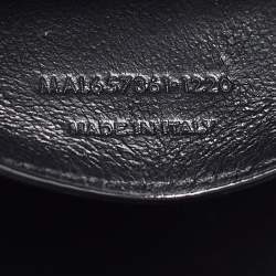 Saint Laurent Black Quilted Leather Victoire Chain Clutch 