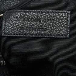 مملوكة مسبقًا Saint Laurent Black Leather Small Cabas Rive Gauche Tote