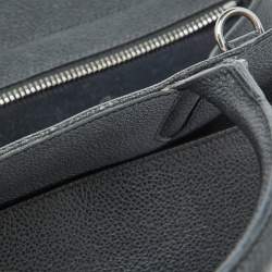 مملوكة مسبقًا Saint Laurent Black Leather Small Cabas Rive Gauche Tote