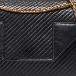 Saint Laurent Black Quilted Leather Medium Betty Shoulder Bag