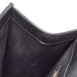 Saint Laurent Black Matelasse Leather Large Monogram Envelope Shoulder Bag