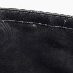 Saint Laurent Black Matelasse Leather Large Monogram Envelope Shoulder Bag