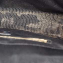 Saint Laurent Black Matelasse Leather Large Monogram Envelope Shoulder Bag