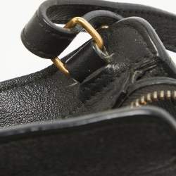Saint Laurent Black Leather Small Cabas Chyc Tote