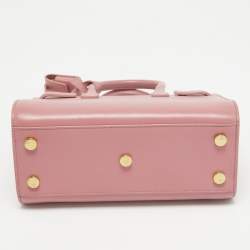 Saint Laurent Pink Leather Nano Classic Sac De Jour Tote