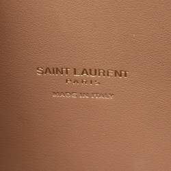 Pre Owned Saint Laurent Beige Leather Small Classic Sac De Jour Tote