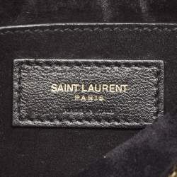 Saint Laurent Metallic Green Patent Leather Baby Niki Chain Shoulder Bag