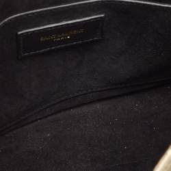 Saint Laurent Metallic Green Patent Leather Baby Niki Chain Shoulder Bag