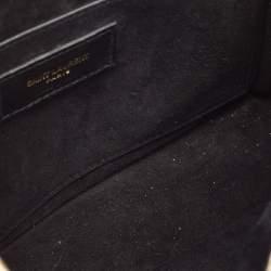 Saint Laurent Metallic Green Patent Leather Baby Niki Chain Shoulder Bag