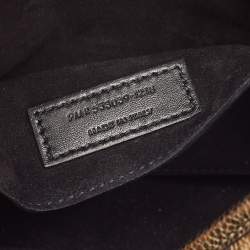 Saint Laurent Metallic Green Patent Leather Baby Niki Chain Shoulder Bag