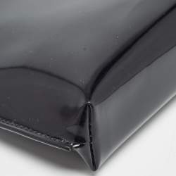 Pre Owned Saint Laurent Black Brushed Leather Small Suzanne Rigid Shoulder Bag